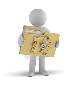 3d small people - My file is safe