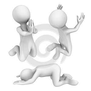 3d small people. Pray.