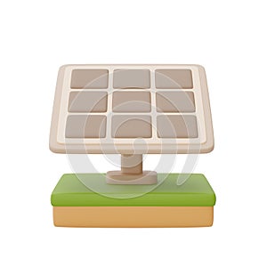 3d solar panels,Alternative source of electricity concept,eco friendly,clean energy,3d rendering