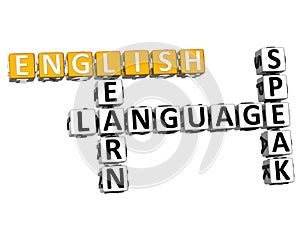 3D Spanish Language Crossword