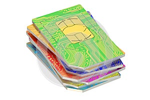 3D Stack of SIM cards