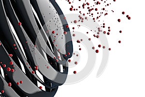 3D striped decorative balls.