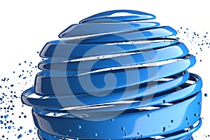 3D striped decorative balls.