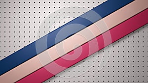 3d stripes background on perforated metal plate