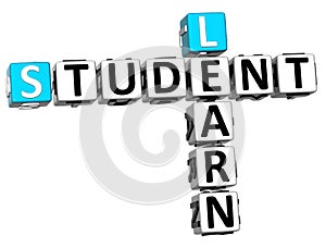 3D Student Learn Crossword