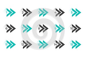 3d style bullet points element in collection