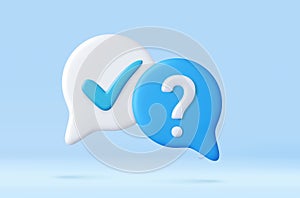 3d A survey of the reaction of speech bubbles