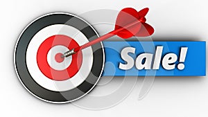 3d target with sale