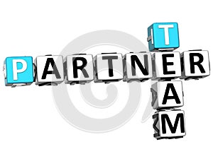 3D Team Partner Crossword