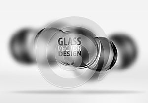 3d techno glass bubble design photo