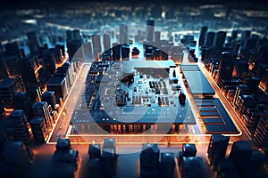 3d technology illustration A fingerprint scanner i