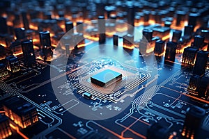 3d technology illustration A fingerprint scanner