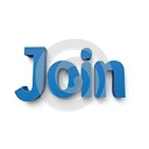 3D text Join isolated on a white background