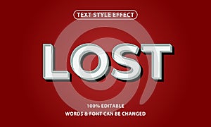 3D Text style effect of lettering and font style effect
