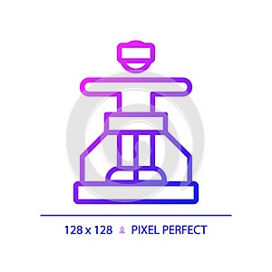 2D thin linear gradient hologram icon