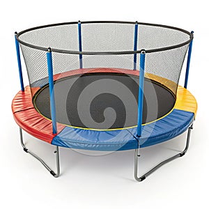 3D Trampoline Icon isolated on white background