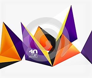 3d triangles geometric vector