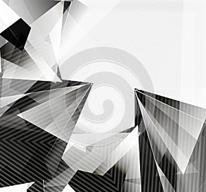 3d triangles and pyramids, abstract geometric vector