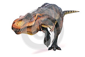 3d render of Tyrannosaurus rex photo