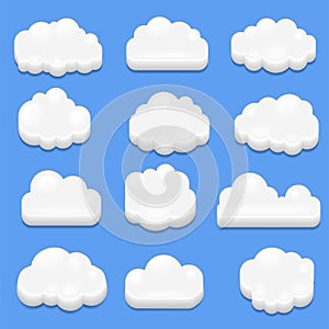 3d vector - Abstract cloud photo