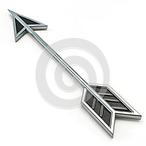 Arrow Icon 3D Rendering Vector Illustration isolated on white background