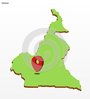 Cameroon vector map