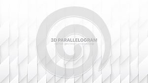 3D Vector Parallelograms Pattern Conceptual Abstract White Background
