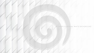 3D Vector Parallelograms Simple White Abstract Background