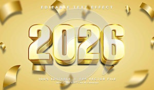 2026 3d vector text effect with modern style