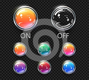 3d vector web button.