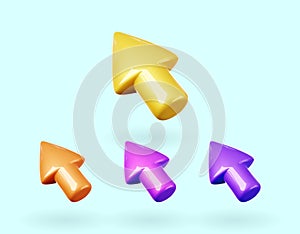 3d vector web cursor.