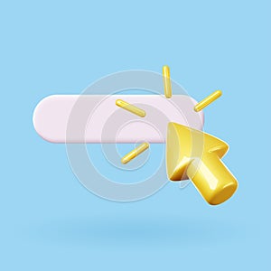 3d vector web cursor.