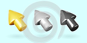 3d vector web cursor.