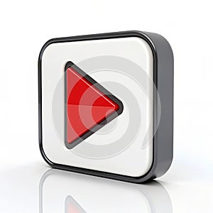 3D Video Play Icon