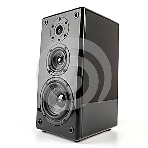 3D volume speaker isolated on white background