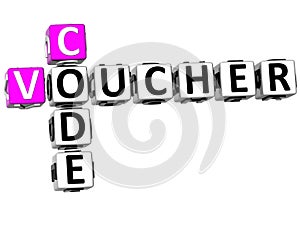 3D Voucher Code Crossword