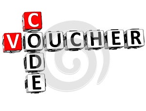 3D Voucher Code Crossword