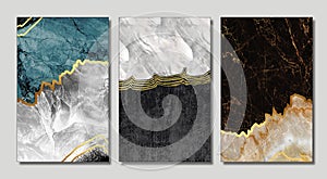 3d wallpaper for wall frames . resin geode and abstract art, functional art, like watercolor geode painting . golden and gray marb photo