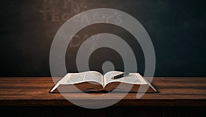 Classroom Blackboard Notes 3D