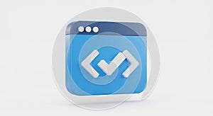 3D Web Development Icon