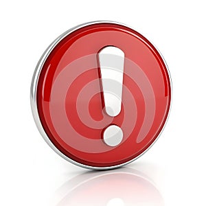 3D web error icon