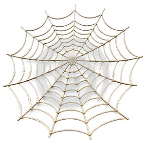 3D web kerning isolated on white background