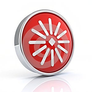 3D web loading isolated on white background