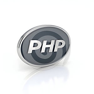 3D web php isolated on white background