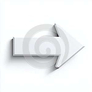 3D arrow marker. AI generate