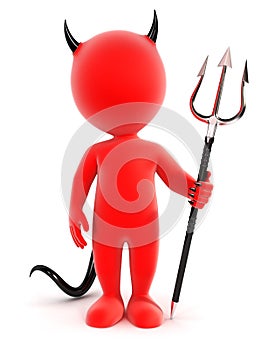 3d white people devil