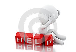 3d white people need help