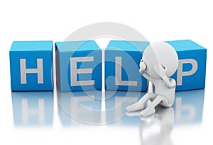 3d white people need help