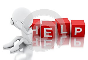 3d white people need help