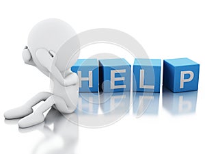 3d white people need help